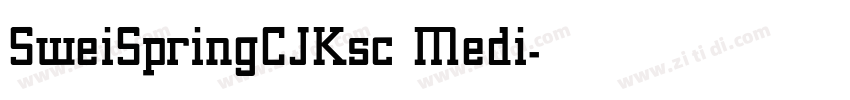 SweiSpringCJKsc Medi字体转换